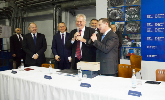Президент Чешской Республики Милош Земан посетил дочернее предприятие ОАО «ТЯЖМАШ» ČKD Blansko Holding a. s.