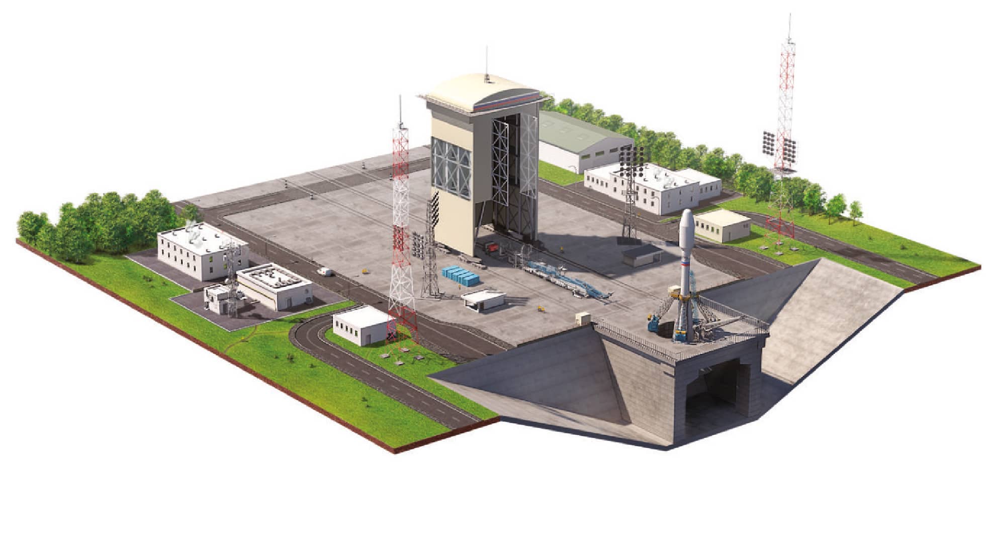 Стартовый комплекс для ракет «Союз 2.1 (а, б, в)» на космодроме Восточный